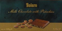 Bolero milk chocolate with pistachios 1